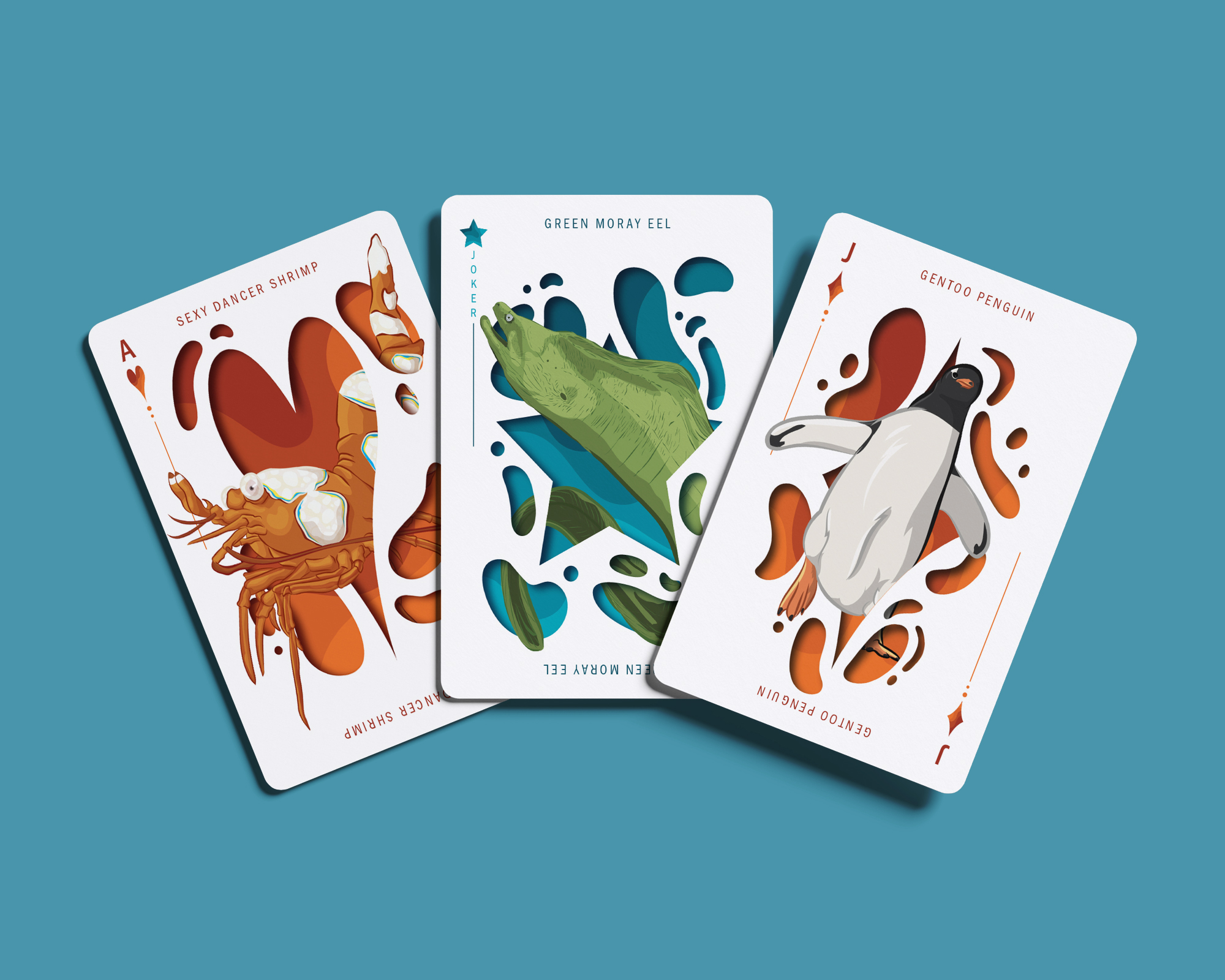 Playing Cards - Three Flat